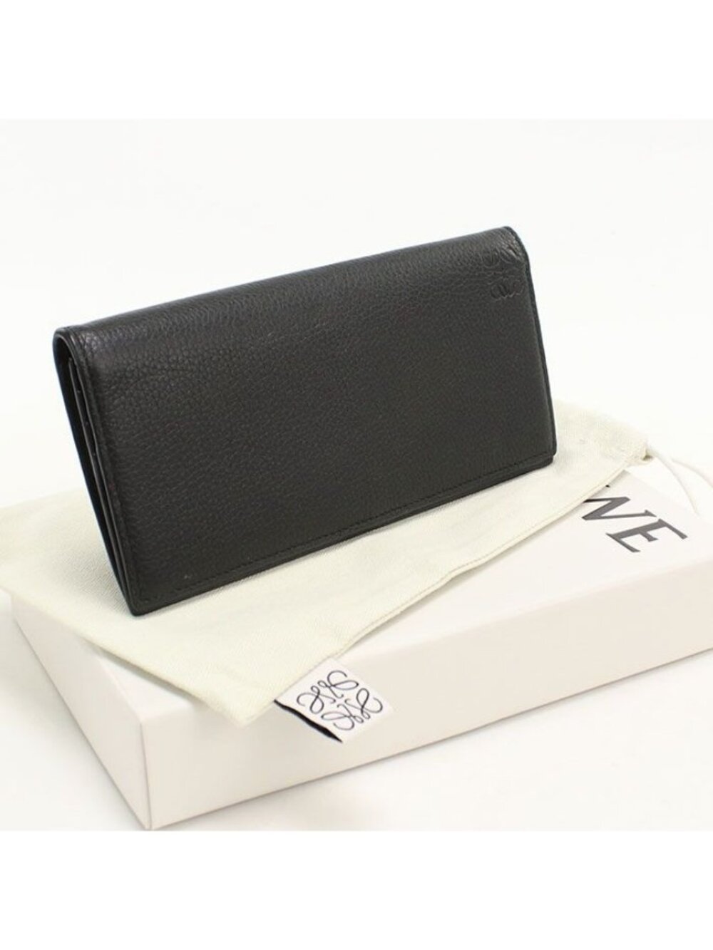 Loewe Long Horizontal Wallet Anagram Bifold Soft Grain Calfskin